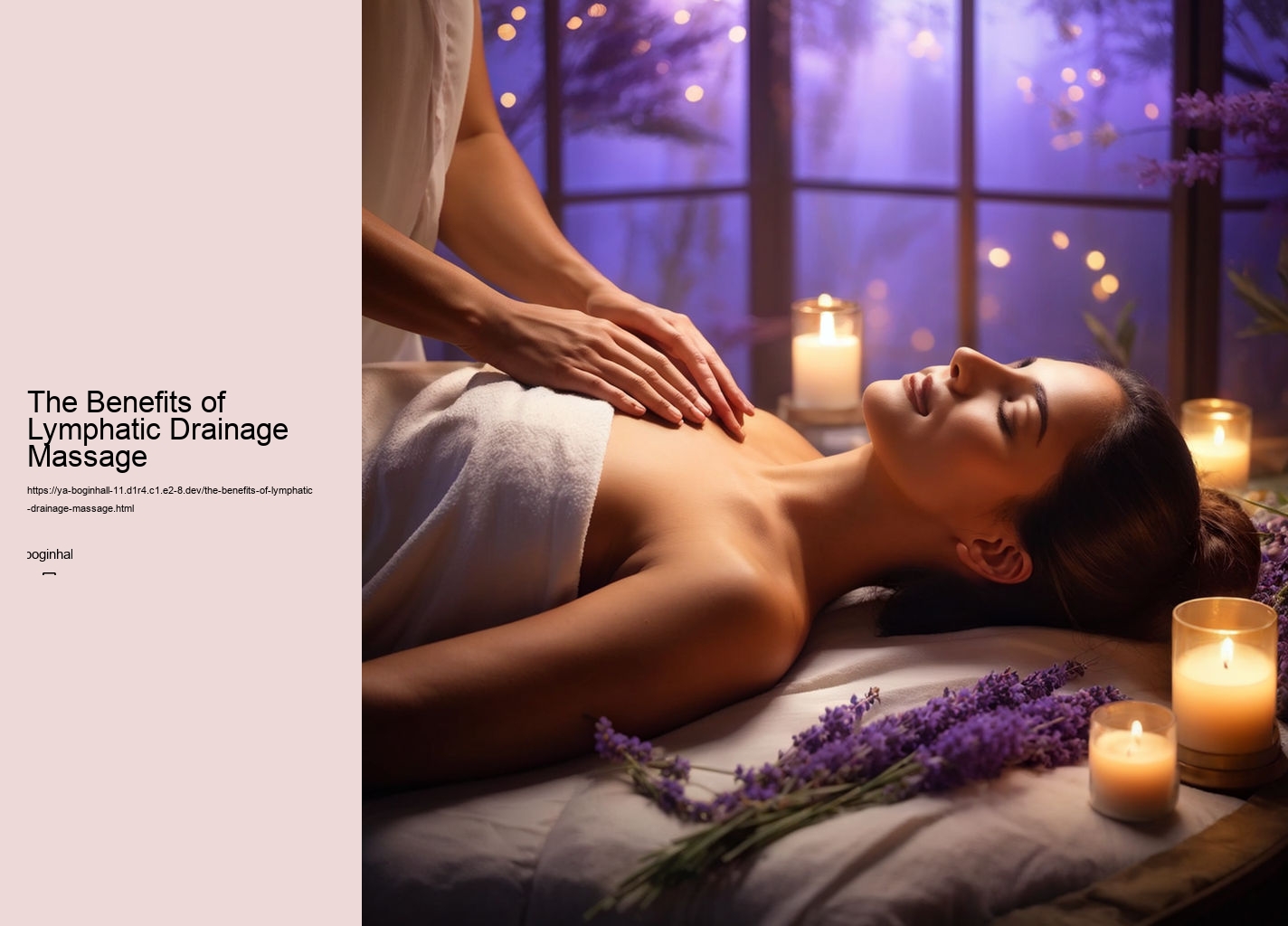 The Benefits of Lymphatic Drainage Massage