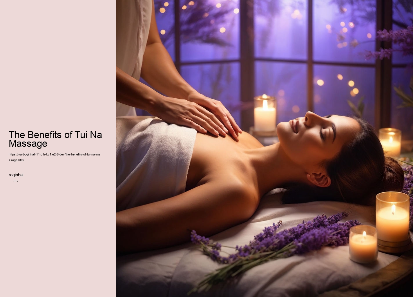 The Benefits of Tui Na Massage