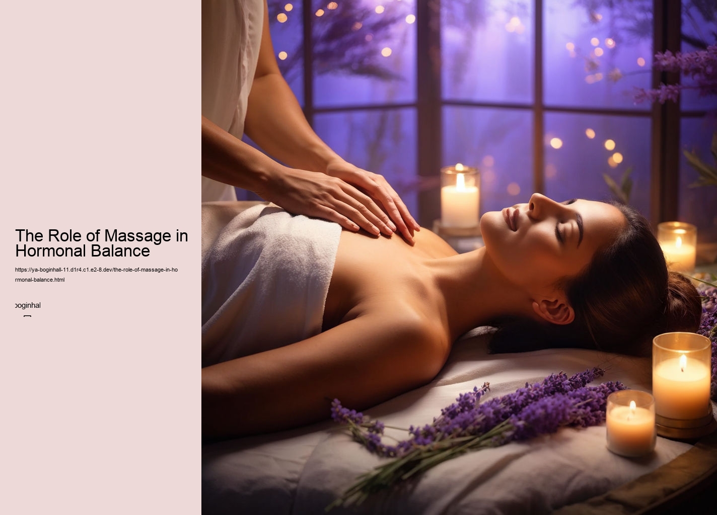 The Role of Massage in Hormonal Balance